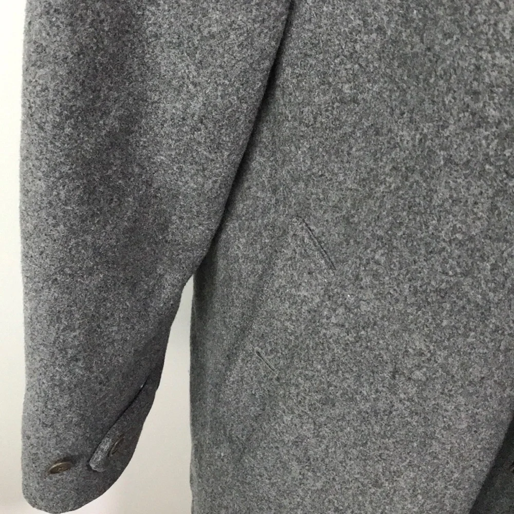 J. Crew Stadium Cloth Wool Gray Coat Medium